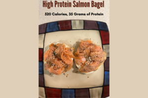High Protein Salmon Bagel